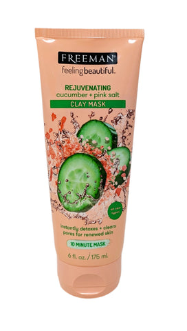 Freeman Rejuvenating Cucumber Pink Salt Clay Mask 6 oz