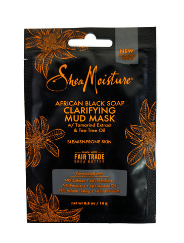 Shea Moisture African Black Soap Clarifying Mud Mask 0.5 oz
