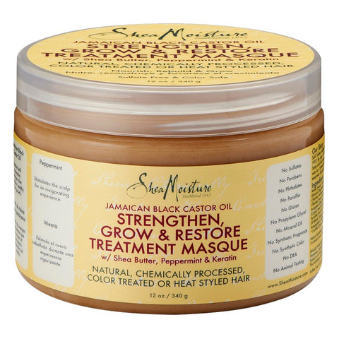 Shea Moisture Jamaican Black Castor Oil Strengthen Restore Treatment Masque 12 oz