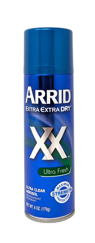 Arrid Extra Extra Dry Ultra Clear Aerosol Antiperspirant Ultra Fresh 6 oz