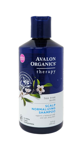 Avalon Organics Scalp Normalizing Shampoo Tea Tree Mint 14 oz