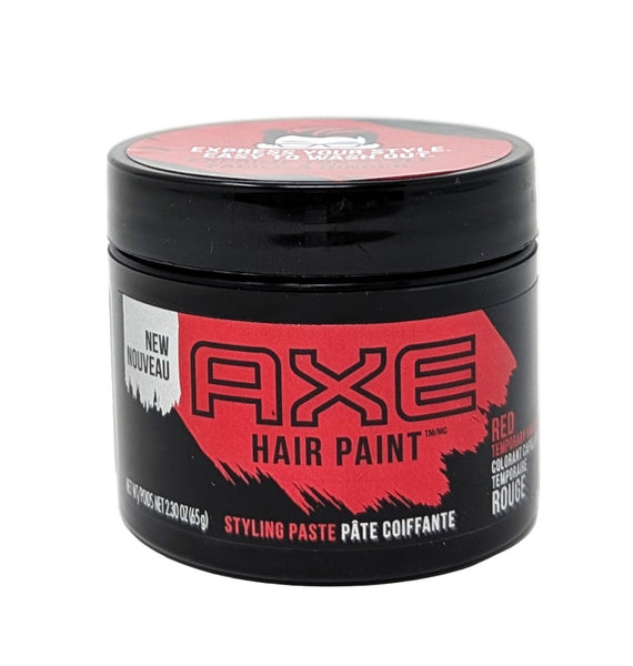Axe Hair Paint Styling Paste Temporary Hair Color Red 2.3 oz
