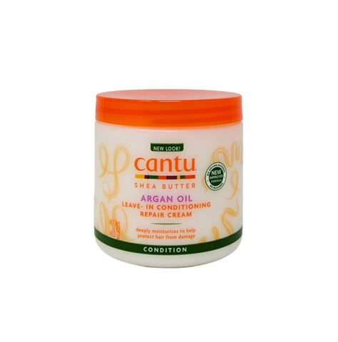 Cantu Shea Butter Argan Oil Leave-In Conditioning Repair Cream 16 oz