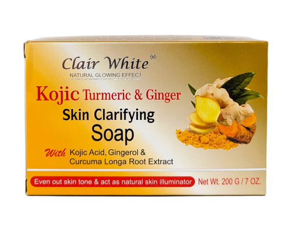 Clair White Kojic Turmeric & Ginger Skin Clarifying Soap 7 oz