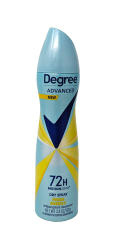 Degree Advanced 72H MotionSense Dry Spray Antiperspirant Fresh Energy 3.8 oz