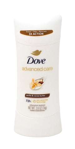 Dove Advanced Care Antiperspirant Solid Vanilla & Cocoa Butter 2.6 oz