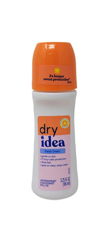 Dry Idea Roll-On Antisperspirant Fresh Linen 3.25 oz