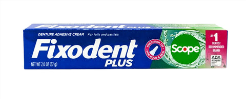 Fixodent Plus Scope Denture Adhesive Cream 2 oz