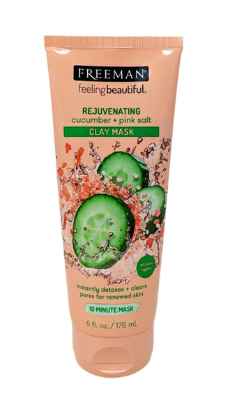 Freeman Rejuvenating Cucumber Pink Salt Clay Mask 6 oz