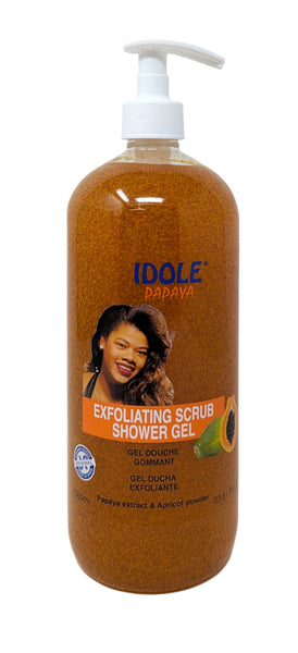 Idole Papaya Exfoliating Scrub Shower Gel 33.81 oz