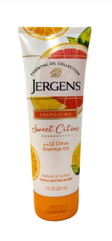 Jergens Essentail Oil Collection Energizing Sweet Citrus Moisturizer 7 oz