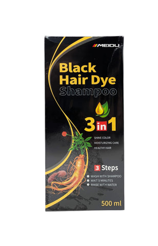 Meidu Black Hair Dye Shampoo 500 ml