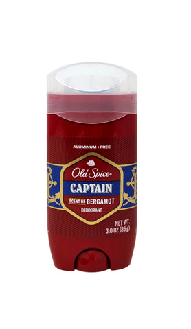 Old Spice Deodorant Solid Captain Scent of Bergamot 3 oz