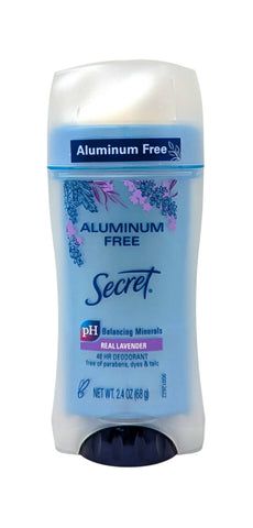 Secret 48Hr Deodorant Aluminum Free Real Lavender 2.4 oz