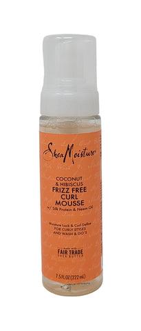 Shea Moisture Coconut & Hibiscus Frizz Free Curl Mousse 7.5 oz