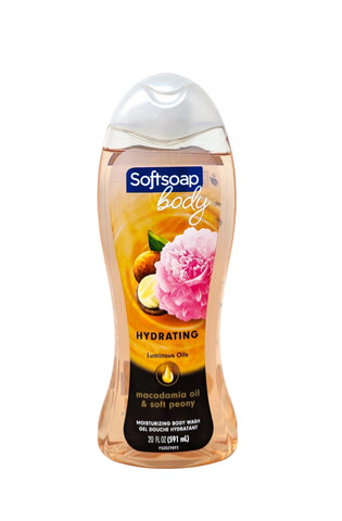 Softsoap Macadamia Oil & Soft Peony Moisturizing Body Wash 20 oz