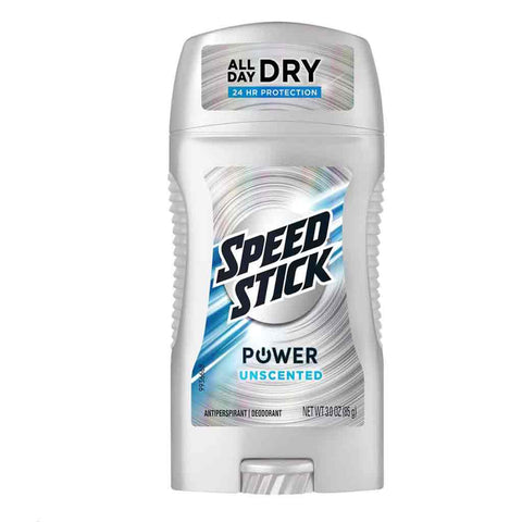 Speed Stick Power Antiperspirant Solid Unscented 3 oz