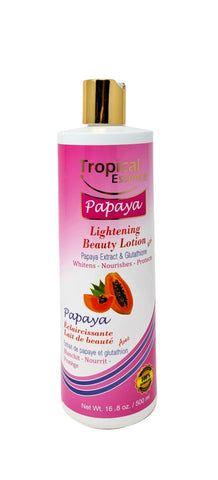 Tropical Essence Papaya Lightening Beauty Lotion 16.8 oz