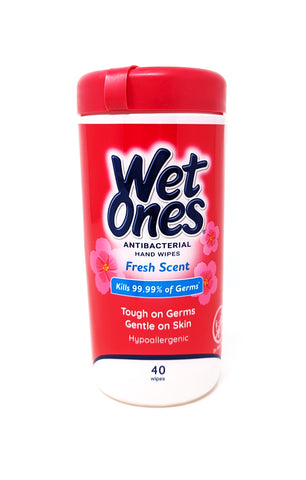 Wet Ones Antibacterial Hand Wipes Fresh Scent 40 Wipes