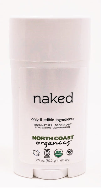 North Coast Organics Naked 100% Natural Deodorant 2.5 oz