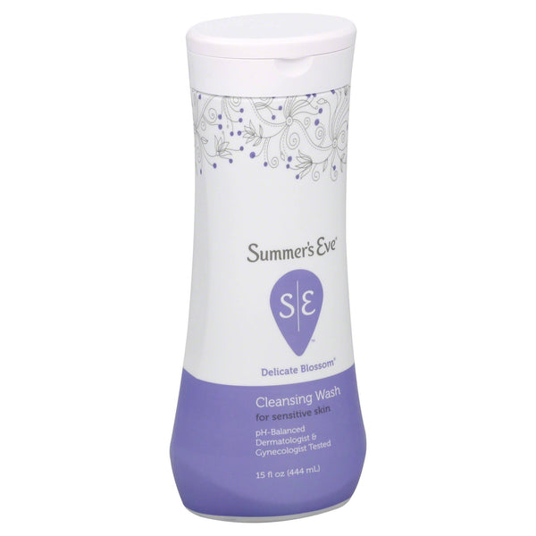 Summer's Eve Cleansing Wash For Sensitive Skin Delicate Blossom 15 oz