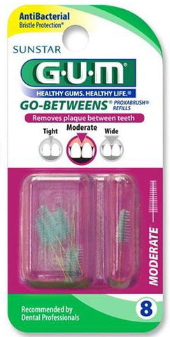 GUM Go-Betweens Proxabrush Refills Moderate 8 ea.