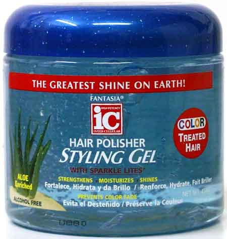 Fantasia IC Hair Polisher Styling Gel Color Treated Hair Net Wt. 16 Oz.